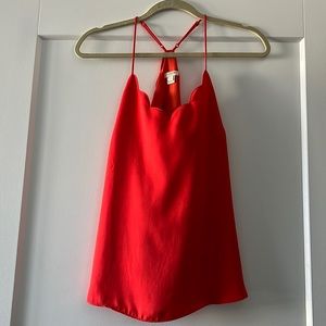 Red J. Crew Factory Camisole